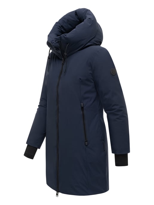 Abrigo largo de invierno para mujer Marikoo Polarhäschen con capucha - Image 2