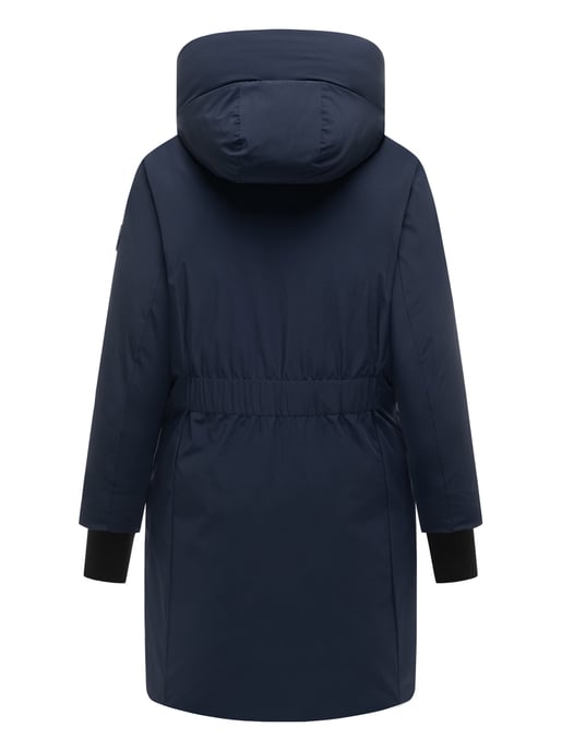 Abrigo largo de invierno para mujer Marikoo Polarhäschen con capucha - Image 3