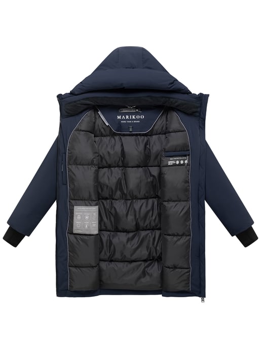 Abrigo largo de invierno para mujer Marikoo Polarhäschen con capucha - Image 4