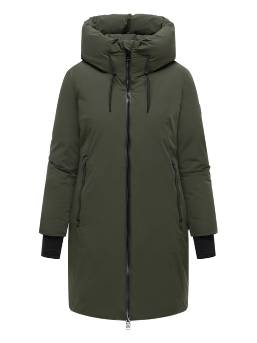 Abrigo largo de invierno para mujer Marikoo Polarhäschen con capucha - Image 1