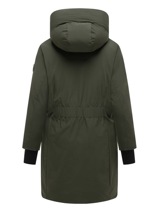 Abrigo largo de invierno para mujer Marikoo Polarhäschen con capucha - Image 3