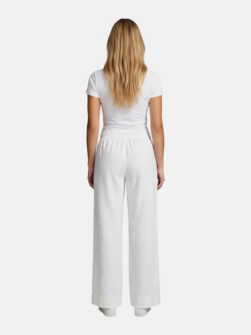 Pantalón de lino para mujer U.S. Polo Assn. con cintura elástica - Image 6