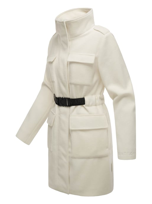 Abrigo de invierno para mujer Marikoo Tanokoo con cinturón elástico - Image 3