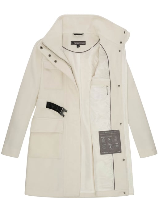 Abrigo de invierno para mujer Marikoo Tanokoo con cinturón elástico - Image 5