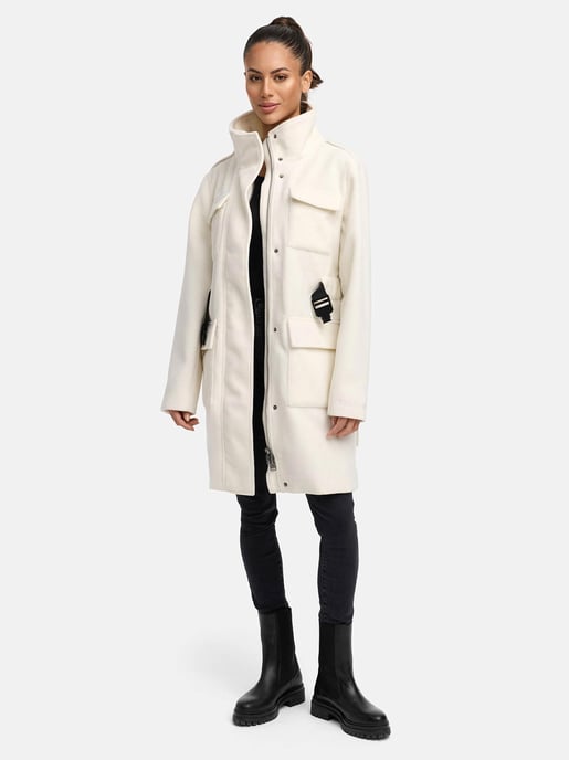 Abrigo de invierno para mujer Marikoo Tanokoo con cinturón elástico - Image 6