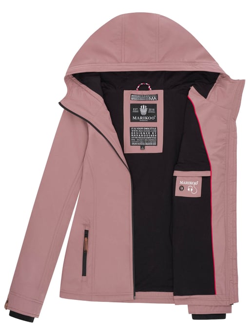 Marikoo chaqueta de entretiempo mujer – Brombeere ligera con capucha - Image 5