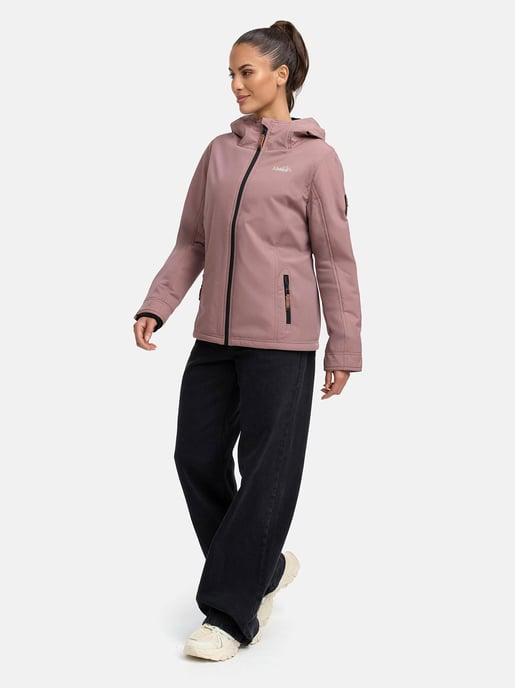Marikoo chaqueta de entretiempo mujer – Brombeere ligera con capucha - Image 6