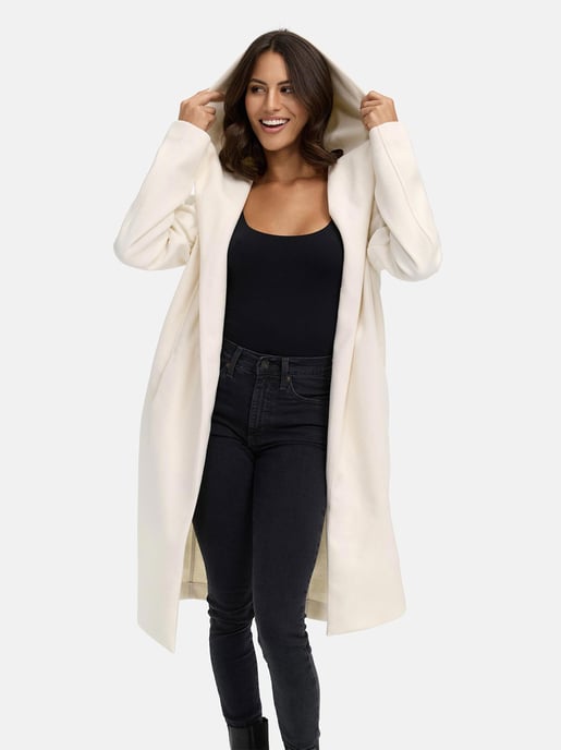 Abrigo cruzado para mujer Marikoo Kailii con capucha - Image 6