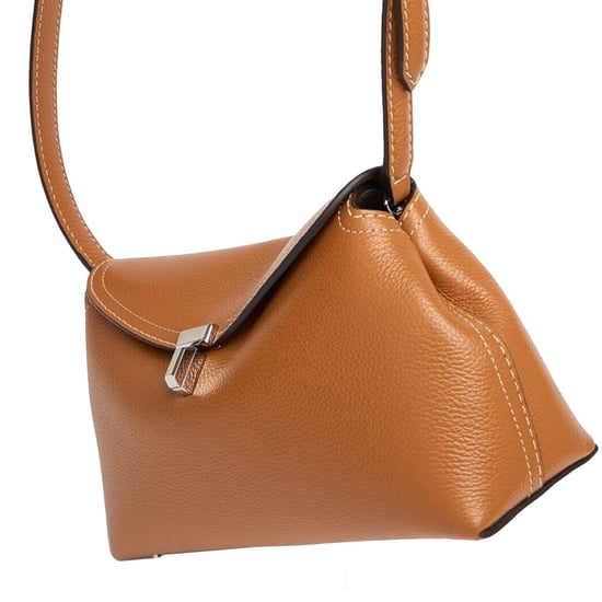 Toteme T-Lock bolso de mano en piel granulada - Image 5