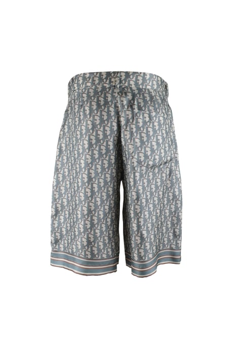 Dior Pantalones cortos tipo bermudas con corte oblicuo Verde - Image 2