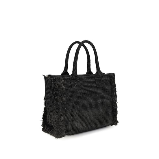 Bolso de Hombro de Rafias Negras PINKO - Image 3