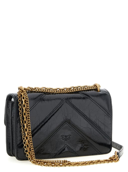 Bolso Bandolera de PIEL de Ternera NEGRO PINKO - Image 2