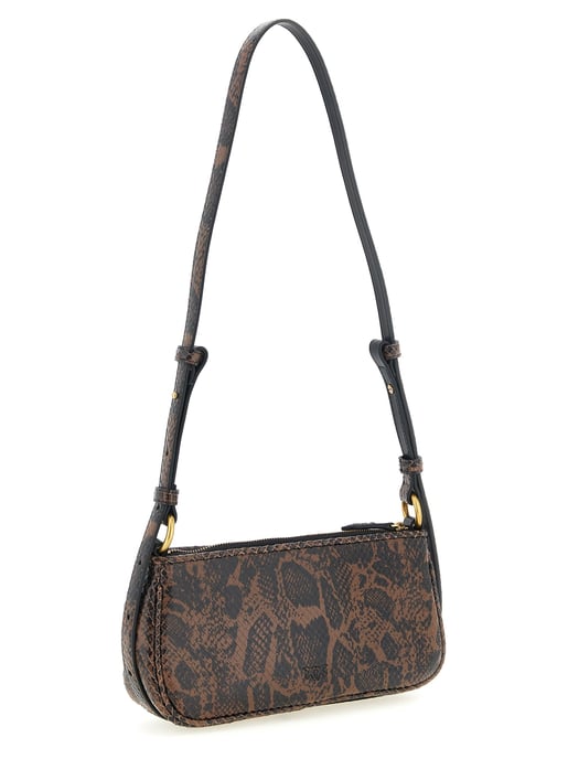 Bolso Cruzado de Piel de Ternera Marrón PINKO - Image 2