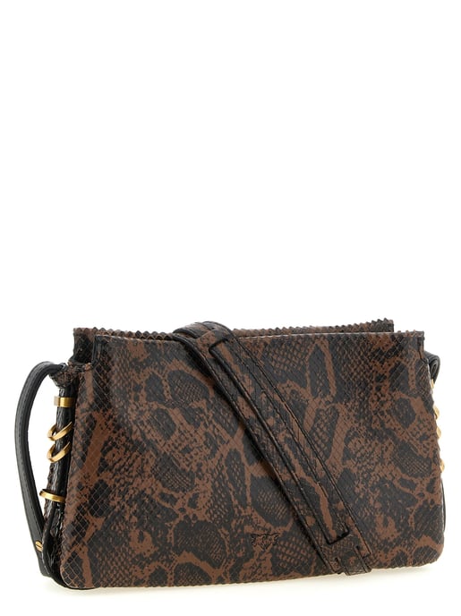 Bolso Cruzado de PIEL de Ternera Marrón PINKO - Image 2