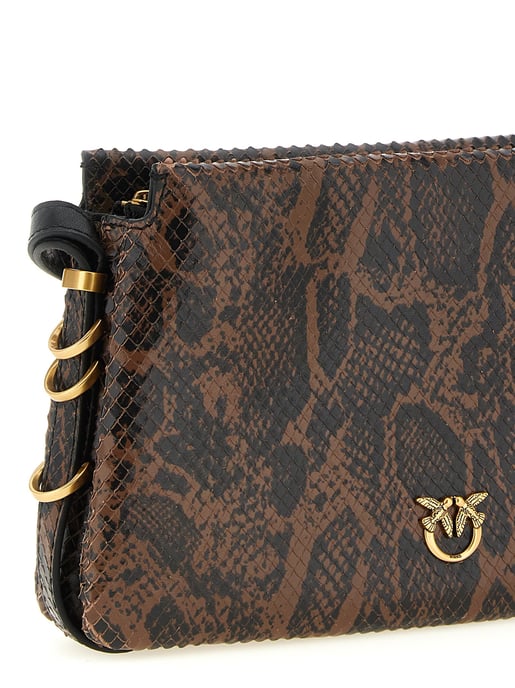 Bolso Cruzado de PIEL de Ternera Marrón PINKO - Image 3