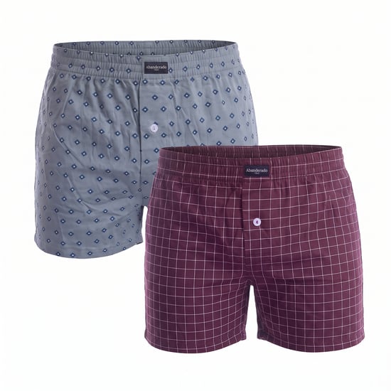 Paquete de 2 bóxer de algodón esencial para hombre A0100 - Image 1