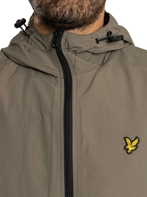 Lyle & Scott Chaqueta Con Capucha Y Cremallera En Contraste, Gris - Image 5