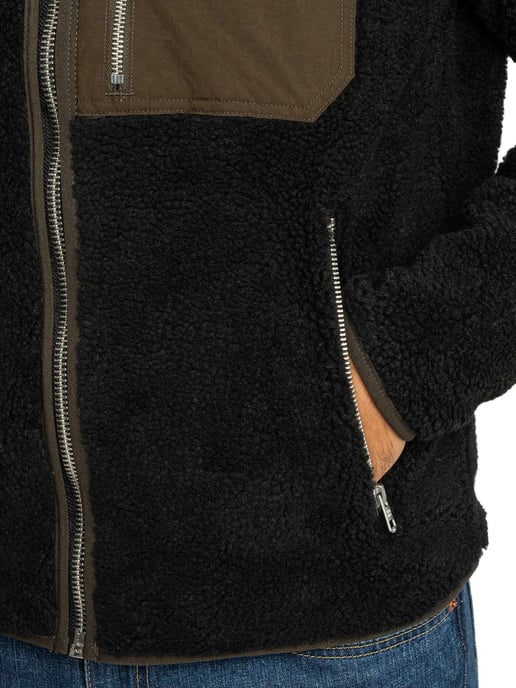 Superdry Chaqueta Polar Vintage Retro Con Cremallera Completa, Negro - Image 4