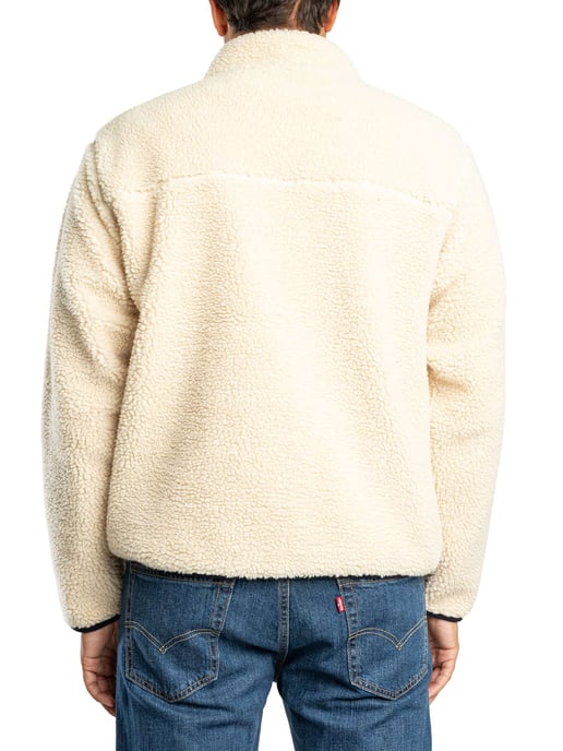 Superdry Chaqueta Polar Vintage Retro Con Cremallera Completa, Beige - Image 3