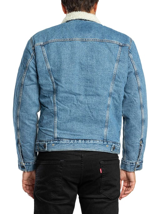 Levi's Tipo 3 Sherpa Camuflaje Chaqueta, Azul - Image 3