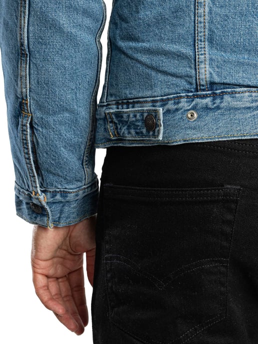 Levi's Tipo 3 Sherpa Camuflaje Chaqueta, Azul - Image 4
