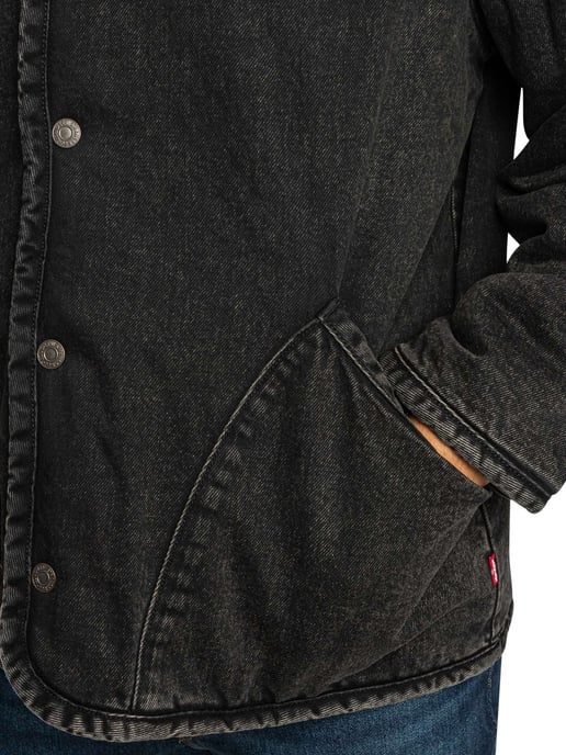 Levi's Chaqueta Sherpa Con Capucha Deck, Negro - Image 4