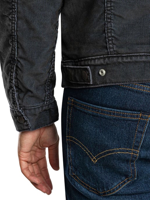 Levi's Tipo 3 Sherpa Camuflaje Chaqueta, Gris - Image 4