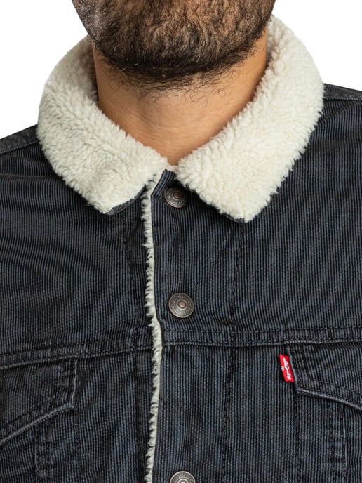 Levi's Tipo 3 Sherpa Camuflaje Chaqueta, Gris - Image 6