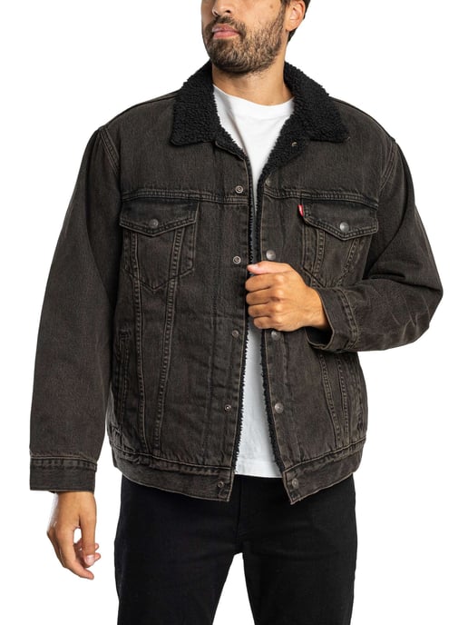 Levi's Chaqueta Sherpa De Corte Relajado, Negro - Image 2
