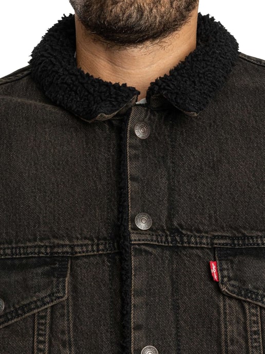 Levi's Chaqueta Sherpa De Corte Relajado, Negro - Image 5