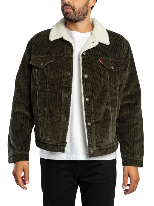 Levi's Chaqueta Tipo Camionero De Pana Sherpa Tipo 3, Marrón - Image 1