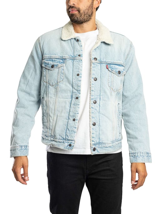 Levi's Tipo 3 Sherpa Camuflaje Chaqueta, Azul - Image 1