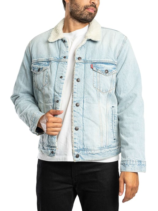 Levi's Tipo 3 Sherpa Camuflaje Chaqueta, Azul - Image 2