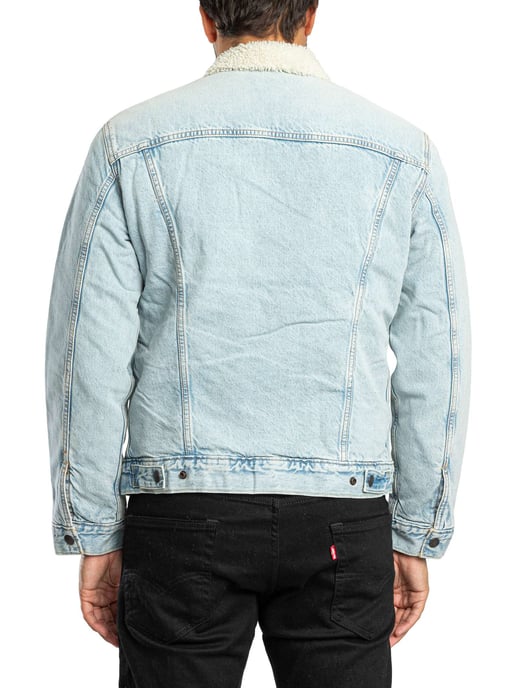 Levi's Tipo 3 Sherpa Camuflaje Chaqueta, Azul - Image 3