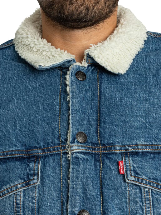 Levi's Chaqueta Sherpa De Corte Relajado, Azul - Image 5