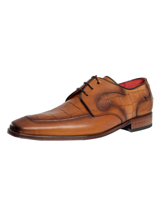 Jeffery West Zapatos Derby De Piel De Cocodrilo L, Marrón - Image 1