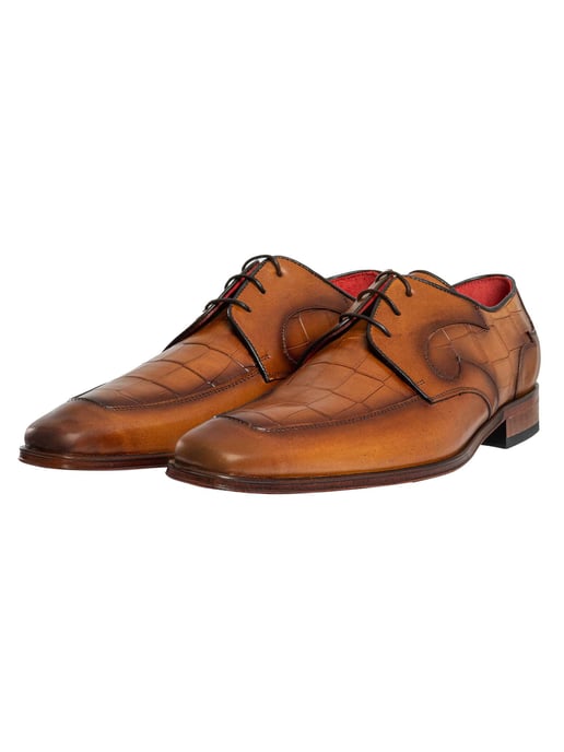 Jeffery West Zapatos Derby De Piel De Cocodrilo L, Marrón - Image 2