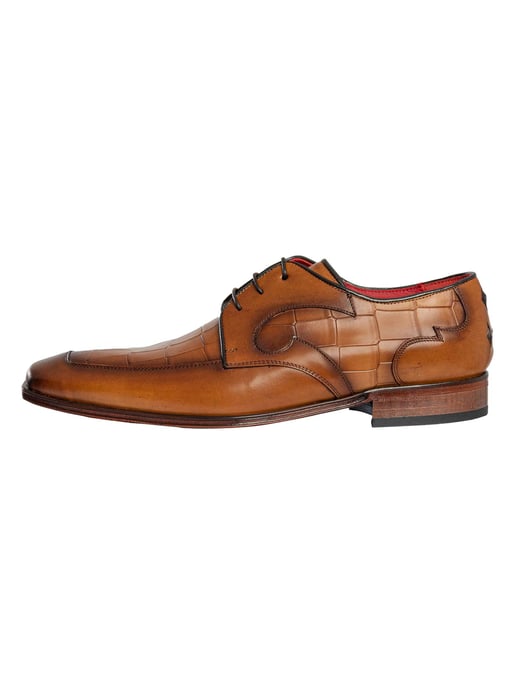 Jeffery West Zapatos Derby De Piel De Cocodrilo L, Marrón - Image 3