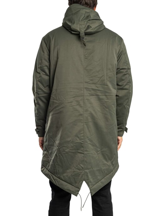 Lyle & Scott Chaqueta Parka Acolchada Con Cola De Pez, Verde - Image 3