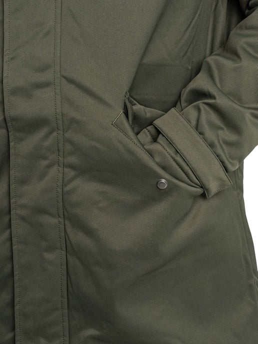 Lyle & Scott Chaqueta Parka Acolchada Con Cola De Pez, Verde - Image 4