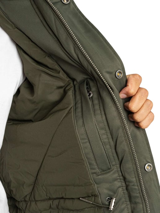 Lyle & Scott Chaqueta Parka Acolchada Con Cola De Pez, Verde - Image 6