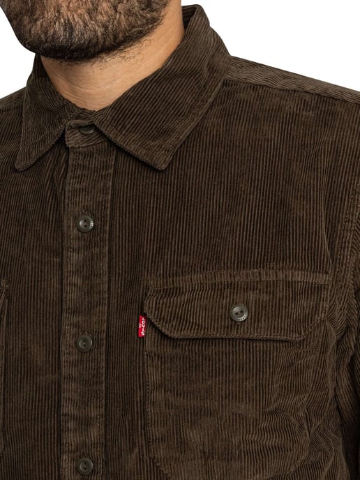 Levi's Camisa Clásica De Trabajador, Marrón - Image 4