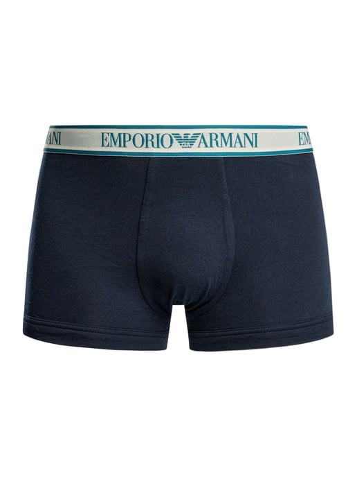 Emporio Armani 3 Pack Trunks, Azul - Image 2