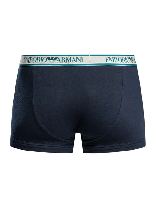 Emporio Armani 3 Pack Trunks, Azul - Image 4