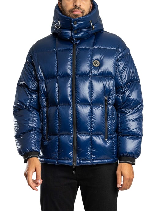 Armani Exchange Chaqueta Acolchada Con Insignia, Azul - Image 2