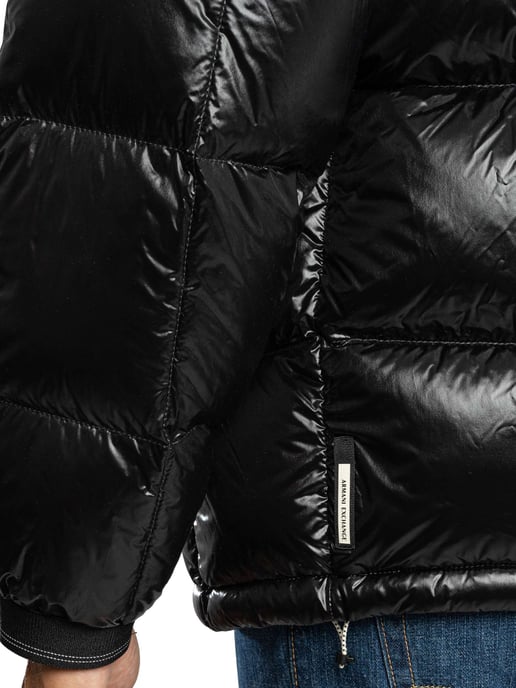 Armani Exchange Chaqueta Acolchada Con Insignia, Negro - Image 6