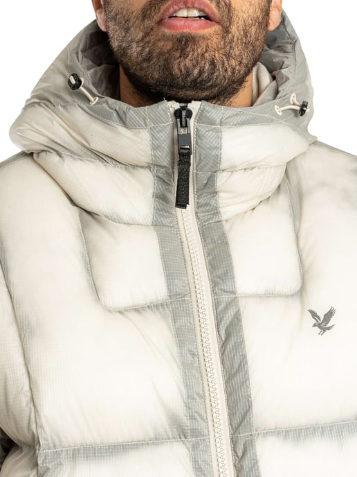 Lyle & Scott Chaqueta Acolchada Translúcida, Beige - Image 5