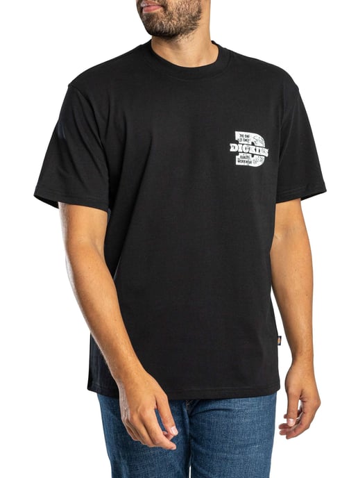 Dickies Camiseta Minden Con Estampado En La Espalda, Negro - Image 1