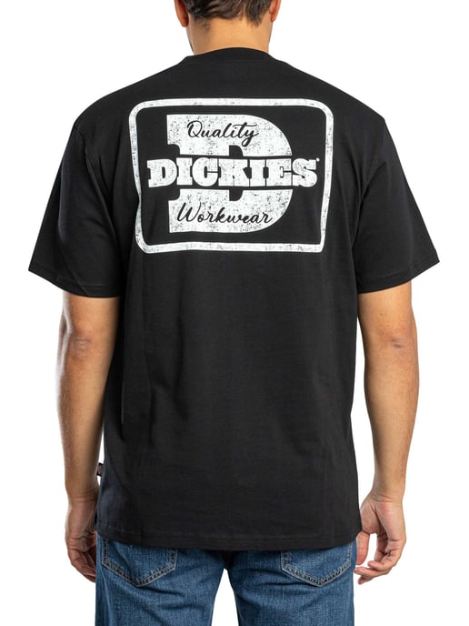 Dickies Camiseta Minden Con Estampado En La Espalda, Negro - Image 3
