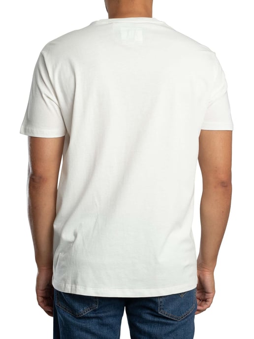 Armani Exchange Camiseta Con Logo De Pecho Grande, Blanco - Image 3